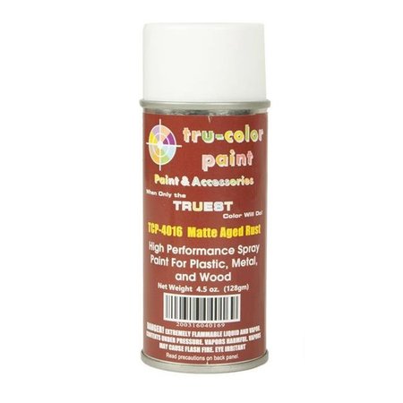 TRU-COLOR Tru-Color 4016 4.5 oz Spray Paint; Matte Aged Rust TCP4016